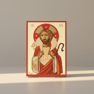 Icône Copte : Jesus-Christ Bon Berger